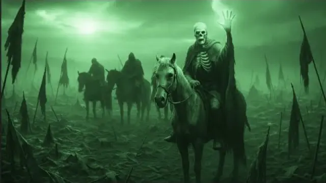 χ ξ ς - Seal 4: The Death. Rotting Christ tribute.